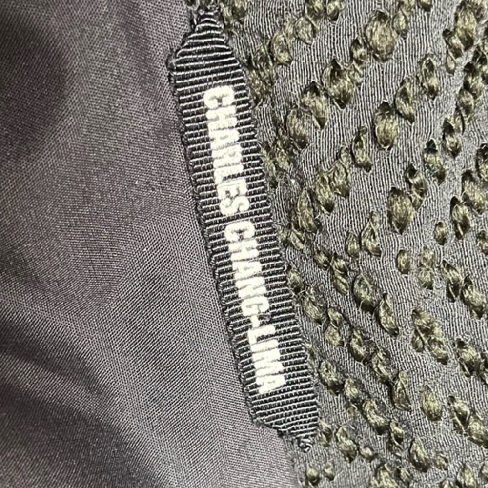 Charles Chang-Lima Wool Stitched Textured Ruffle … - image 8